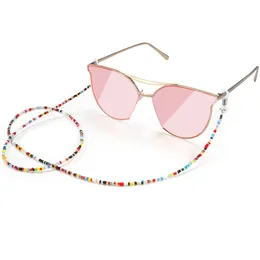 Fashion Sweet Women Glasses Chain Colored Beaded Eyeglass Lanyard Anti Slip Sunglasses Strap Spectacles Cord Accessories