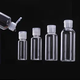 5ml 10ml 20ml 30ml 50ml 60ml 80ml 100ml 120ml Plastic Bottle PET Transparent Empty Bottles Refillable Travel Container with Flip Cap