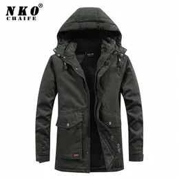 Chaifenko inverno lã casual casual windproof grosso windbreaker casaco moda moda outdoor homens parkas 201114