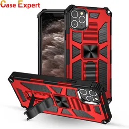 Rugged Defender Odporna na wstrząsy Kickstand Przypisy dla iPhone 11 12 13 Pro Max Plus XR XS Samsung Note 20 Ultra S10 5G S21 A20