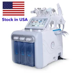 다기능 뷰티 장비 6 1 작은 거품 안면 스파 피부 회춘 H2O2 Hydro Oxigen Aqua Jet Peel Water Oxygen Facial Microdersmabrasion Machine