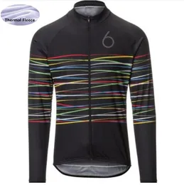 Twin Six Winter Thermal Fleece Men's Cycling Jersey Long Sleeve Ropa Ciclismo Bicycle Wear Bike Clothing 2020