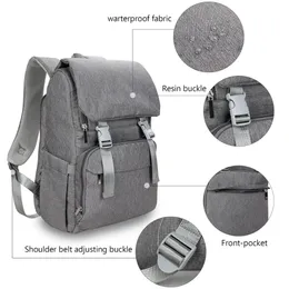 Neue 2020 Windel Tasche Wasserdichte Oxford Große Kapazität Reise Rucksack Mutterschaft Baby Tasche Rucksack für Mama Papa Mit USB Ladung LJ200827