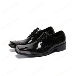 Męskie Włoskie ręcznie robione buty skórzane buty kościelne Burgundia Black Oxfords Cap Toe Gents Gent Siatek Buty