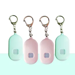 Nytt uppladdningsbart självförsvar Keychain Dual-Mode-larm med ficklampa Smart Device Outdoor Personal Alarm with Pack Box