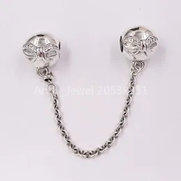 Andy Jewel 925 sterling zilveren kralen sierlijke boog veiligheidsketting bedels past Europese Pandora stijl sieraden armbanden ketting 791780CZ