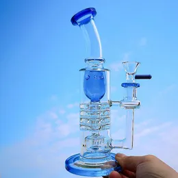 Toro Heady Hookah Grosso Bondos de Vidro Invertido Tubos de Água Água Ratchet barril Percolate Óleo Dab Rigs 14mm articulação feminina com tigela