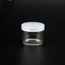 Mini Alta Qualidade 6 ml Concentrado Jar Container com Clear tampa Medicina garrafas de óleo de cera de vidro Dab Jar