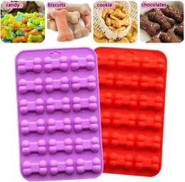 18 Units 3D Sugar Fondant Cake Dog Bone Form Cutter Cookie Chocolate Silicone Molds Decorating Tools Kitchen Pastry Baking Molds DH6698