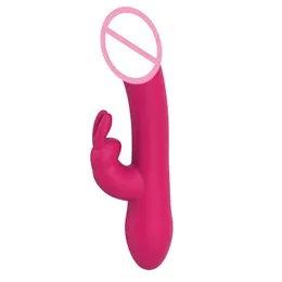 NXY Vibradores Hombres Mujeres Juguetes sexuales Productos Masaje mágico Varita Vibrador para cuerpo completo Silicona Telescópica Conejo Bragas vibrantes 0104