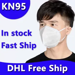 DHL Free Ship Disposable KN95 Face Mask Non-woven Masks Fabric Dustproof Windproof Respirator Anti-Fog Dust-proof Outdoor Masks CG001