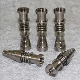 Hand tools 6 in 1 Domeless Titanium Nail GR2 Nails joint 10mm 14mm and 18mm Glass bong water pipe for enail dnail