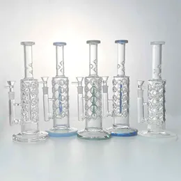 Ice Pinch Hookahs Vattenglas Bongs Oil Rig Inline Perc Rak Tube Med Fab Egg 14mm Kvinna DAB Rigs WP2161