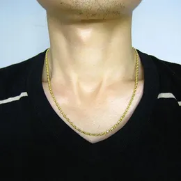 18Kゴールド チェーン ネックレス Au750 K 絶妙なAU750 18Kイエローゴールドスタッズ付きリンクチェーン