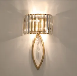 Luksusowe LED Lampy Ścienne Do Salonu Łazienka Korytarz Schody Loft Lampa Nowoczesna Sypialnia Crystal Wall Light Specio Da Parete