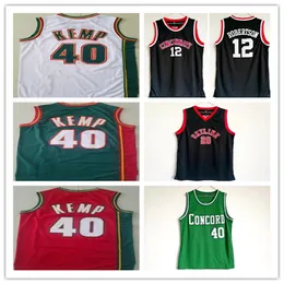 Maglia da basket Man 40 Shawn Kemp Concord High School Stitched Skyline 20 Camicie Gary Payton Magliette nere Cincinnati Bearcats Oscar Robertson