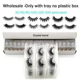 Visofree eyelashes set 3D mink eyelashes Invisible Band lashes Reusable makeup False Dramatic Faux cils wholesale