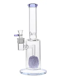 Vintage 13inch 7mm Nest Nest Perc Glass Bong Bong Hookah Tubi di fumo Bruciatore di olio con Banger può mettere il logo del cliente