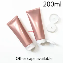 Tom 7oz Makeup Body Lotion Cream Shampoo Container 200g Rosa Plast Squeeze Bottle 200ml Kosmetisk Soft Tube Gratis Frakt Frisättning Det