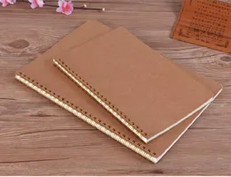 2021 New A5 Kraft Paper Cover Notebook Dot Matrix Siatka Cewka ta szkoła, pamiętnik Notebook Kraft Paper Cover Szybki statek