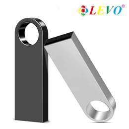 Ucuz Metal Su Geçirmez 32 GB 16 GB USB Flash Sürücü Kalem Sürücü 128 GB 64 GB 8 GB Pendrive Gerçek Kapasite Anahtarlık Ile USB Sopa