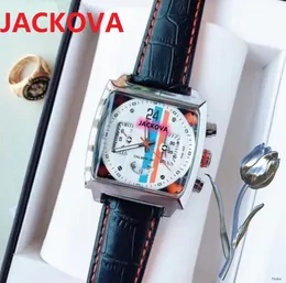 Super versão grande quadrado masculino relógios 43mm automático mecânico preto couro safira vidro negócios auto-vento clássico relógios de pulso reloj de lujo