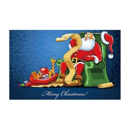 메리 크리스마스 플래그 3x5ft 배너 장식 선물 이중 바느질 실내 또는 야외 폴리 에스터 광고 프로모션