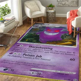 Anime character introduction Area Rug 3D All Over Printed Non-slip Mat Dining Room Living Room Soft Bedroom Carpet 05 220218