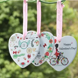 Parti Favor Seramik Sevgililer Günü Kolye Süs Dekorasyon Ev Bahçe Malzemeleri 8 cm Doğum Günü Hediyeleri