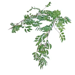 Dekorativa blommor 1.7m Simulering Willow Vine Leaf Artificial Plants Fake Home Decor Plastblomma Rattan Evergreen Cirrus