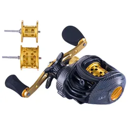 7.2:1 High Speed Baitcasting Reels Lightweight Large Line Capacity 4+1 BB 6KG Max Drag Fishing Reel Wheel