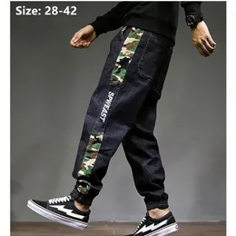 Черные джинсы мужские бренд плюс большой размер гарем харем хип-хоп Длина лодыжки джинсовая джиггер джинс мужчины Taglia Grande брюки гомбров Jens 201111