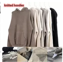 Projektant litera es swobodne kaptury Sweter mężczyzna mężczyźni kobiety dzianiny bluza z kapturem z kapturem z długim rękawem pullover damskie męskie luksusowe