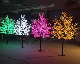 Dekoracje Ogrodowe Ręcznie Sztuczne Led Wiśni Kwiat Drzewo Nowy Rok Boże Narodzenie Dekoracje Ślubne Światła 2 M / 1248 SZTUK LEDS