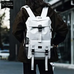 Men's Trend Cool Street Travel Backpack Fashion Design Hip Hop Backpack for Youth Boys Functional Wind Oxford Large Bags Unisex 202211
