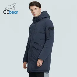 IceBear Inverno Homens Roupas Casuais Casaco Com Capuz New Moda Casaco de Algodão Marca Male Marca Vestuário MWD20718i 201023