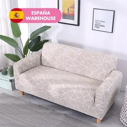 Бежевый диван обложка растягивающая мебель крышки упругих диван крышки для гостиной Copridivano чехлы для кресел кресла чехлы LJ201216