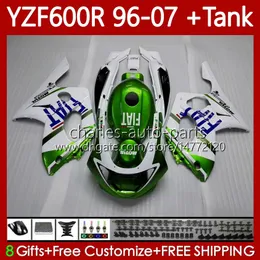 Bodys + Tank for Yamaha YZF600R Thundercat YZF 600R 600 R 96-07 Bodywork Green Blue 86no.56 YZF-600R 96 97 98 99 00 01 02 07 YZF600-R 1996 2004 2005 2005 2007 2007