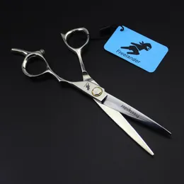 Nożyczki do włosów 6,0 cal srebrny wysokiej jakości unikalny fryzjerstwo płaskie ścinanie japońskich 440C Tools Salon Essentia