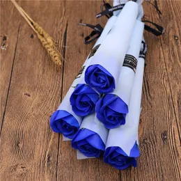 Party Favor Romantic Bath Soap Rose Flower Petal For Wedding Valentines Mothers Teacher's Day Gifts Party Artificial Decoration RRA1116