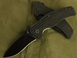 Coltello pieghevole Flipper di alta qualità 440C Drop Point Lama rivestita nera Manico in alluminio aeronautico Coltelli tascabili EDC da campeggio esterno