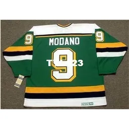 740 #9 MIKE MODANO Minnesota North Stars 1991 CCM Vintage Vintage Home koszulka hokejowa lub niestandardowa dowolna nazwa lub numer koszulka retro