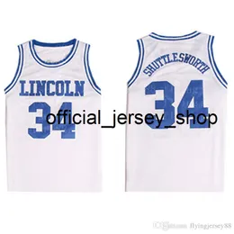 NCAA 34 Jesus ShuttlesWorth Jersey安い33ジョンソン大学バスケットボールジャージ高品質