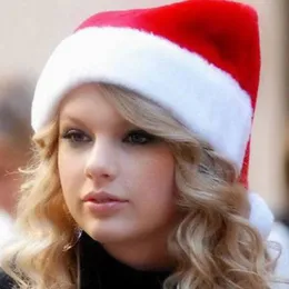 Boże Narodzenie Unisex Santa Claus Hat Ciepły pluszowy elastyczna czapka Cosplay kostium kapelusz