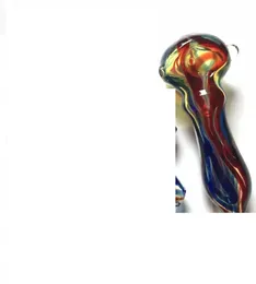 2022 New Arrival Kolorowe Taśmy Szkło Dysze Pipe Spoon Handcrafted Bubbler Rury 4 cal dla Bongs Dab Rigs Tobacco