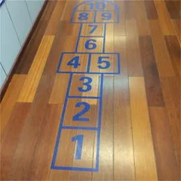 Hochwertige Hopscotch-Wandaufkleber, kreative Kunst, Wandgemälde, Kinderspiele, Aufkleber, Heimaufkleber, abnehmbare Schlafzimmerdekoration 201201