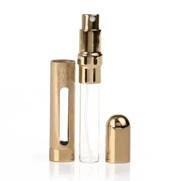 Multicolorful Pink / Gold Portable Travel Pocket Perfume Container Aftershave Atomiser Bottle Refillable Spray Tom Flaskor 12ml
