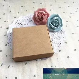 50 Pcs Brown Kraft Paper Boxes Wedding Christmas Favor Gift Box Jewelry Handmade Soap Package Cardboard Box Candy Boxes Decor
