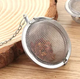 Rostfritt stål sfär Låsande Tea Ball Strainer Mesh Infuser Tea Silter Filter Partihandel Colador de Te