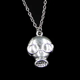 Fashion 28 * 19mm Gas Mask Steampunk Pendant Halsband Länkkedja för Kvinna Choker Halsband Kreativ Smycken Party Present